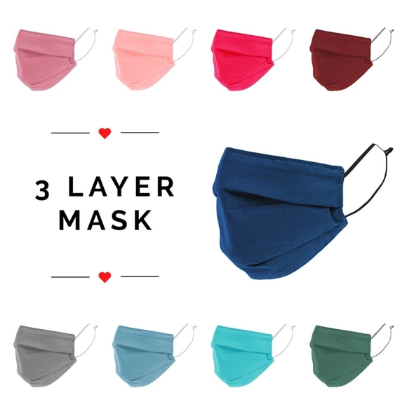 Face Masks - 3 Layer with built in filter - Picture 6 of 16